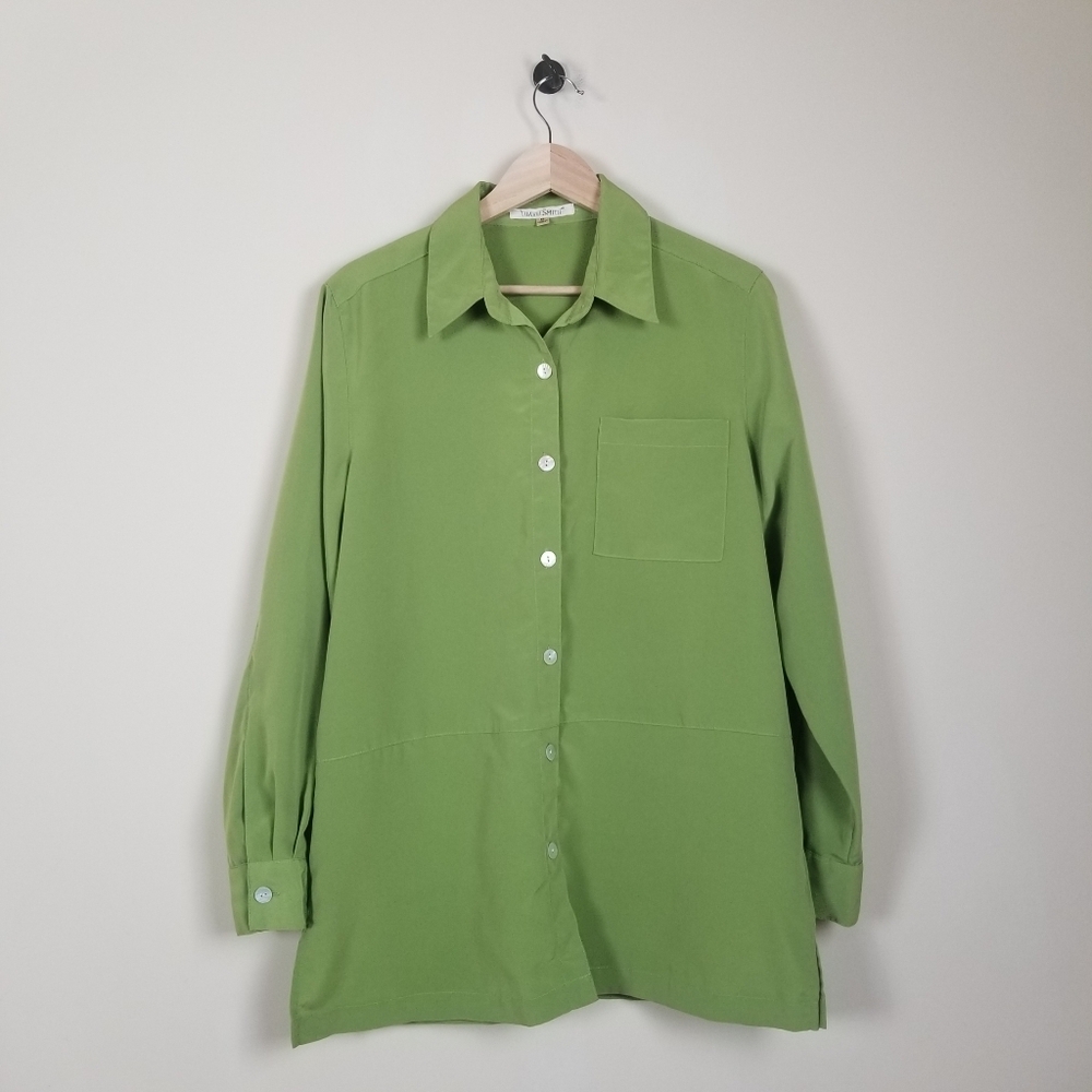 TravelSmith Button Front Shirt Top Medium